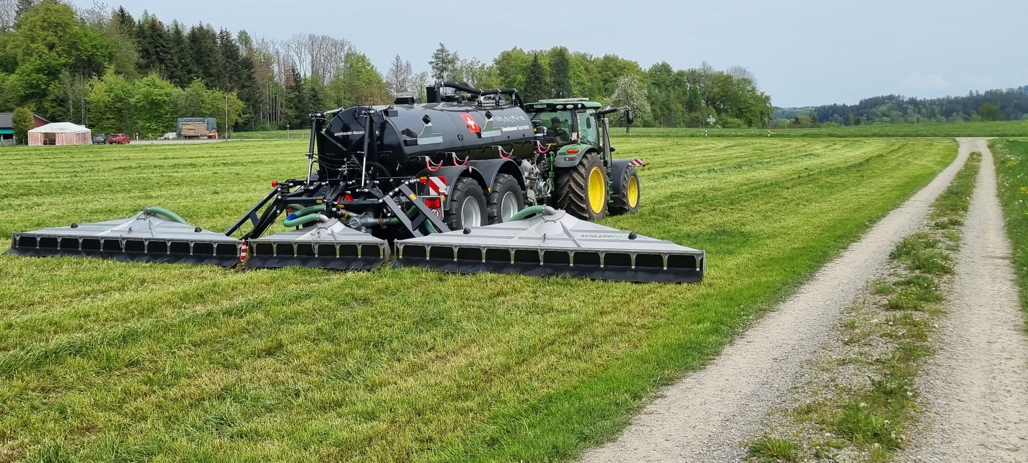 Schleppfix mit John Deere Traktor