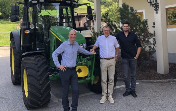 Hans Angermair (Kasperhof Kfz), Johann Oberger (Geschäftsführung LTC), Christian Aschberger (Geschäftsführer CHA-Technik)